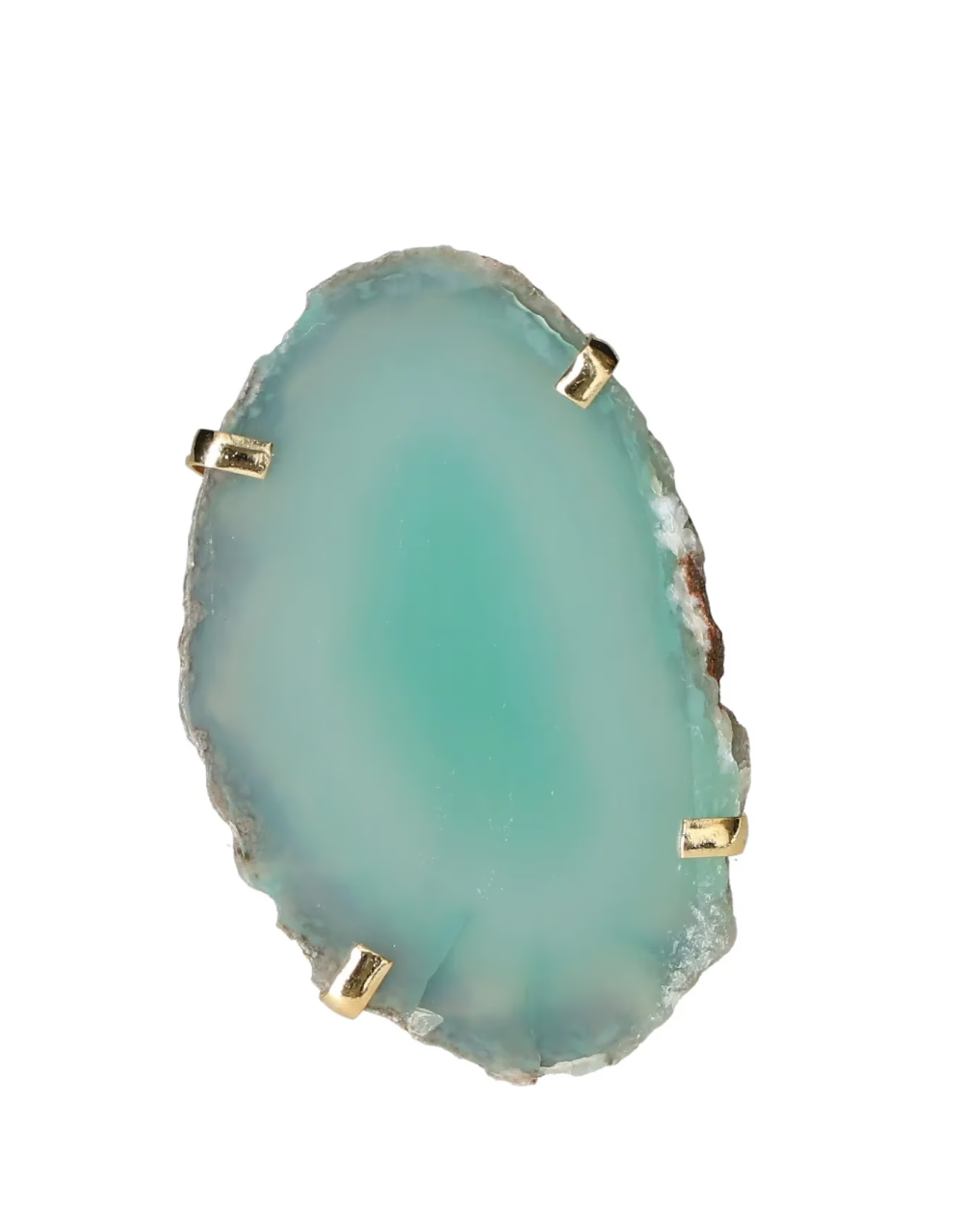 Agate Slice Ring Gold 633550 P30