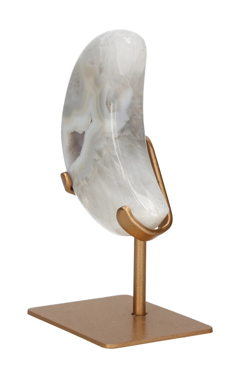 Agate Moon On Metal Stand 637374