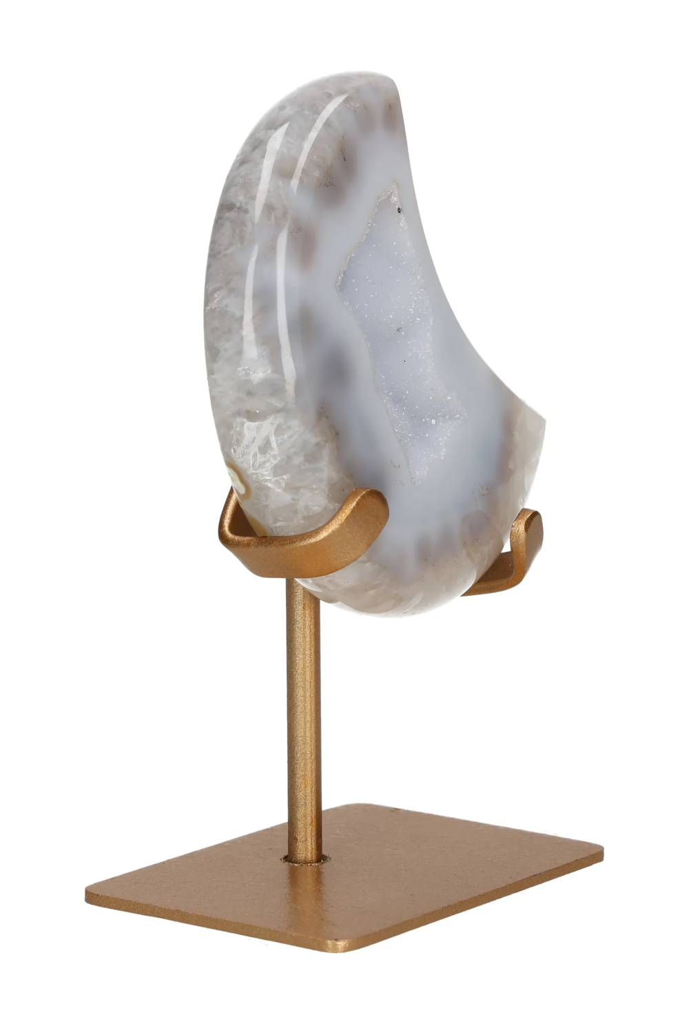 Agate Moon On Metal Stand 637442