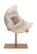 Agate Moon On Metal Stand 637459