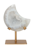 Agate Moon On Metal Stand 637480