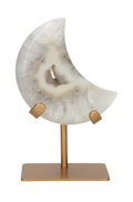 Agate Moon On Metal Stand 637503