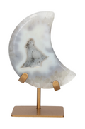 Agate Moon On Metal Stand 637510