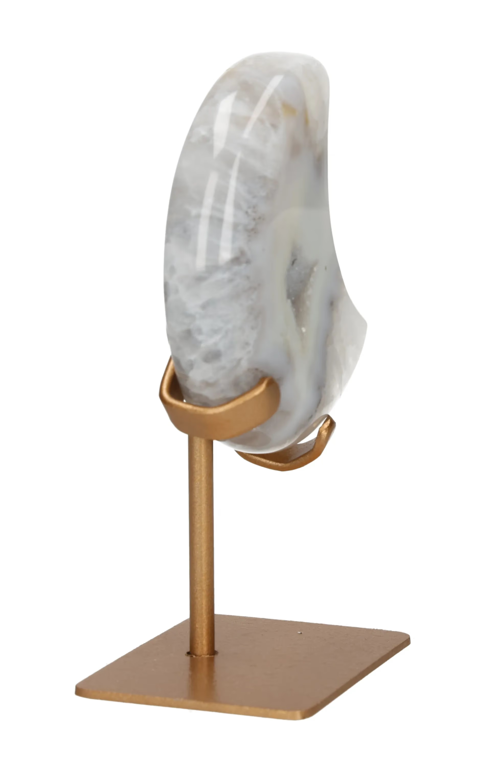 Agate Moon On Metal Stand 637558