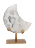 Agate Moon On Metal Stand 637596