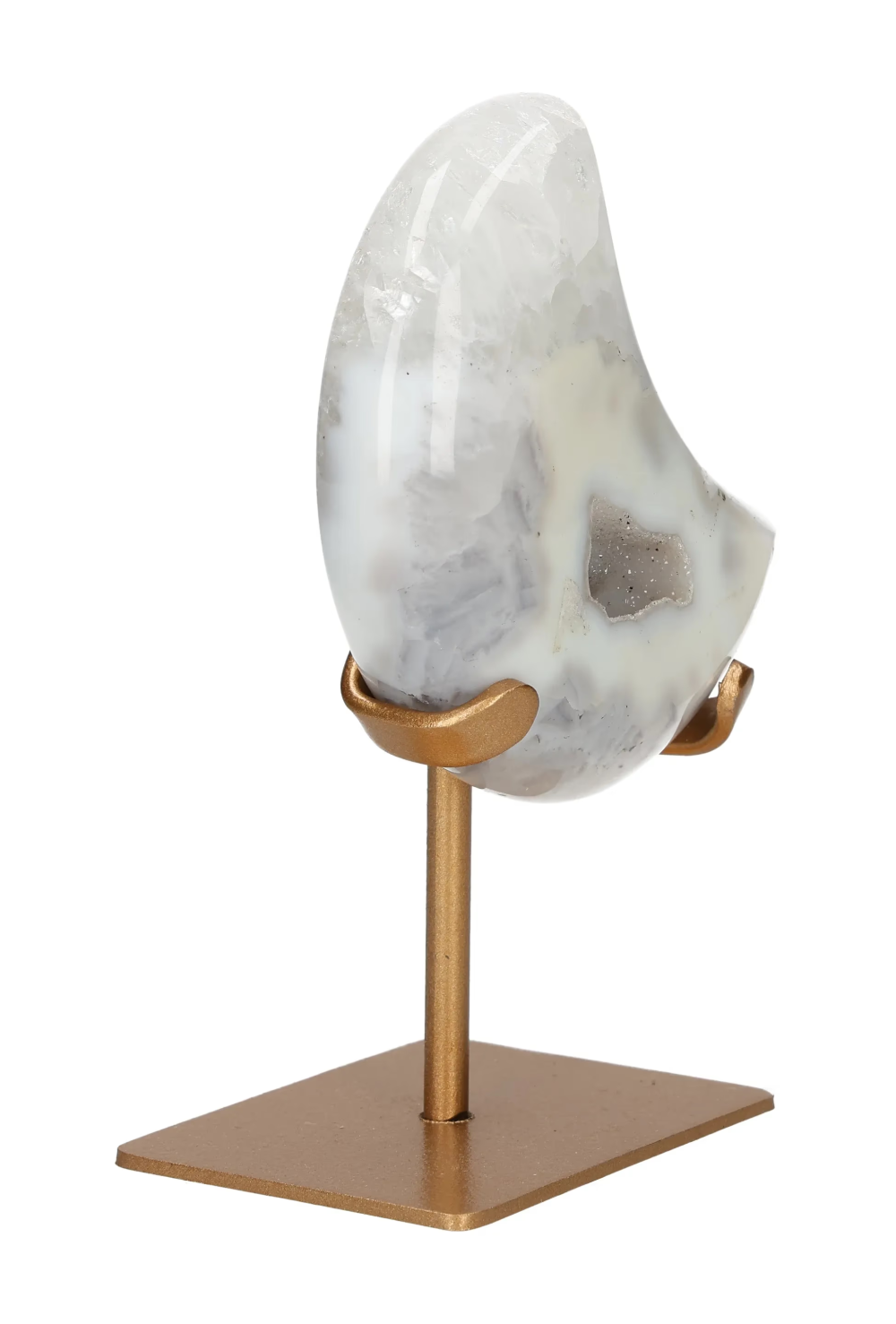 Agate Moon On Metal Stand 637626