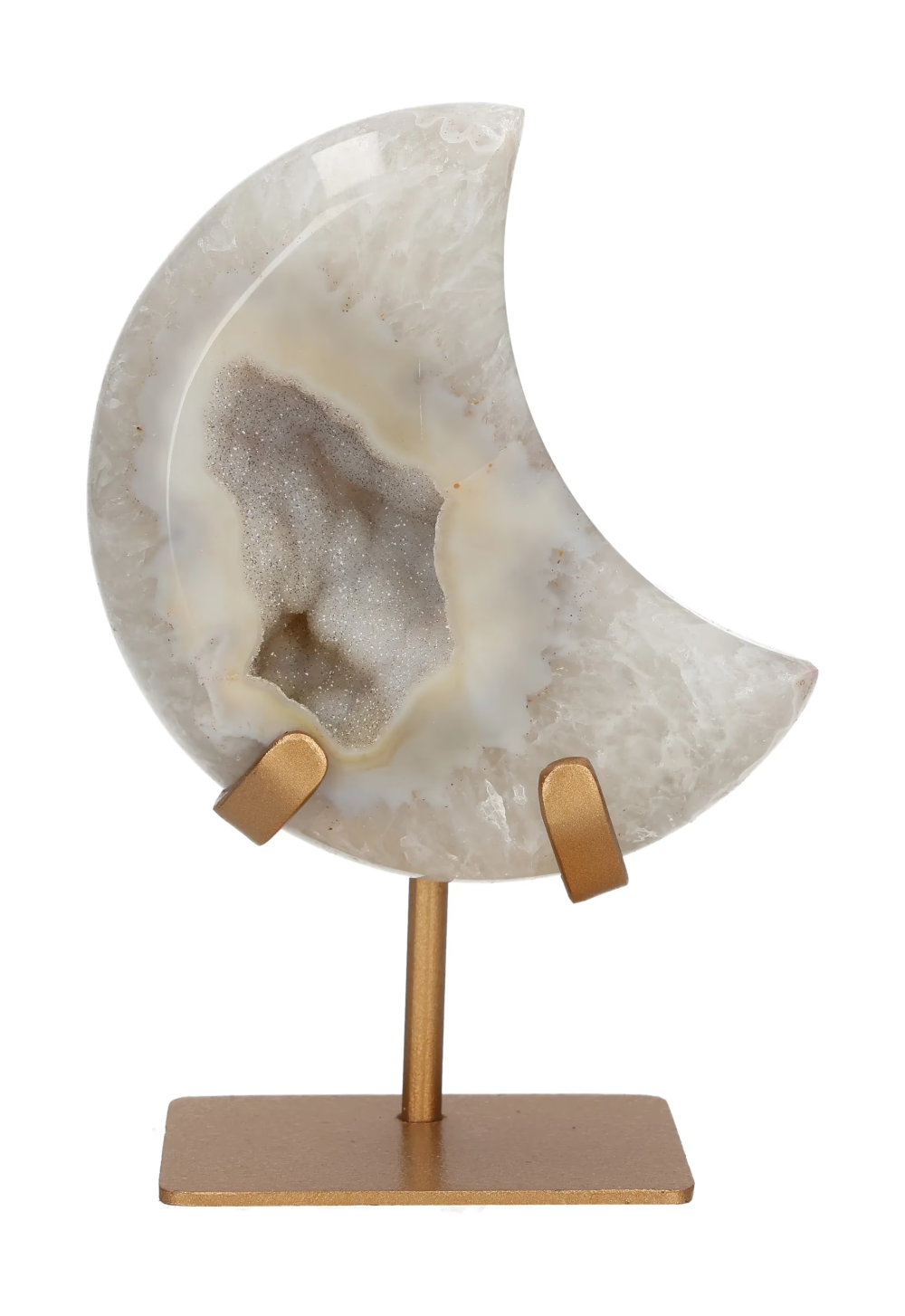 Agate Moon On Metal Stand 637633