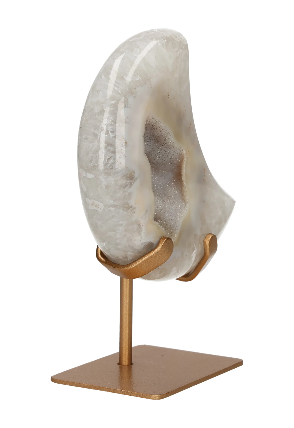 Agate Moon On Metal Stand 637633