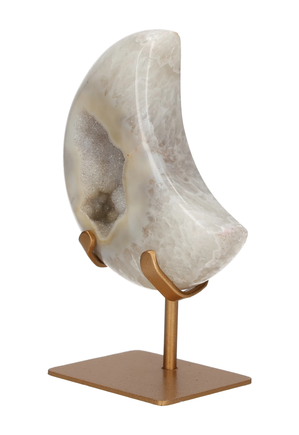 Agate Moon On Metal Stand 637633