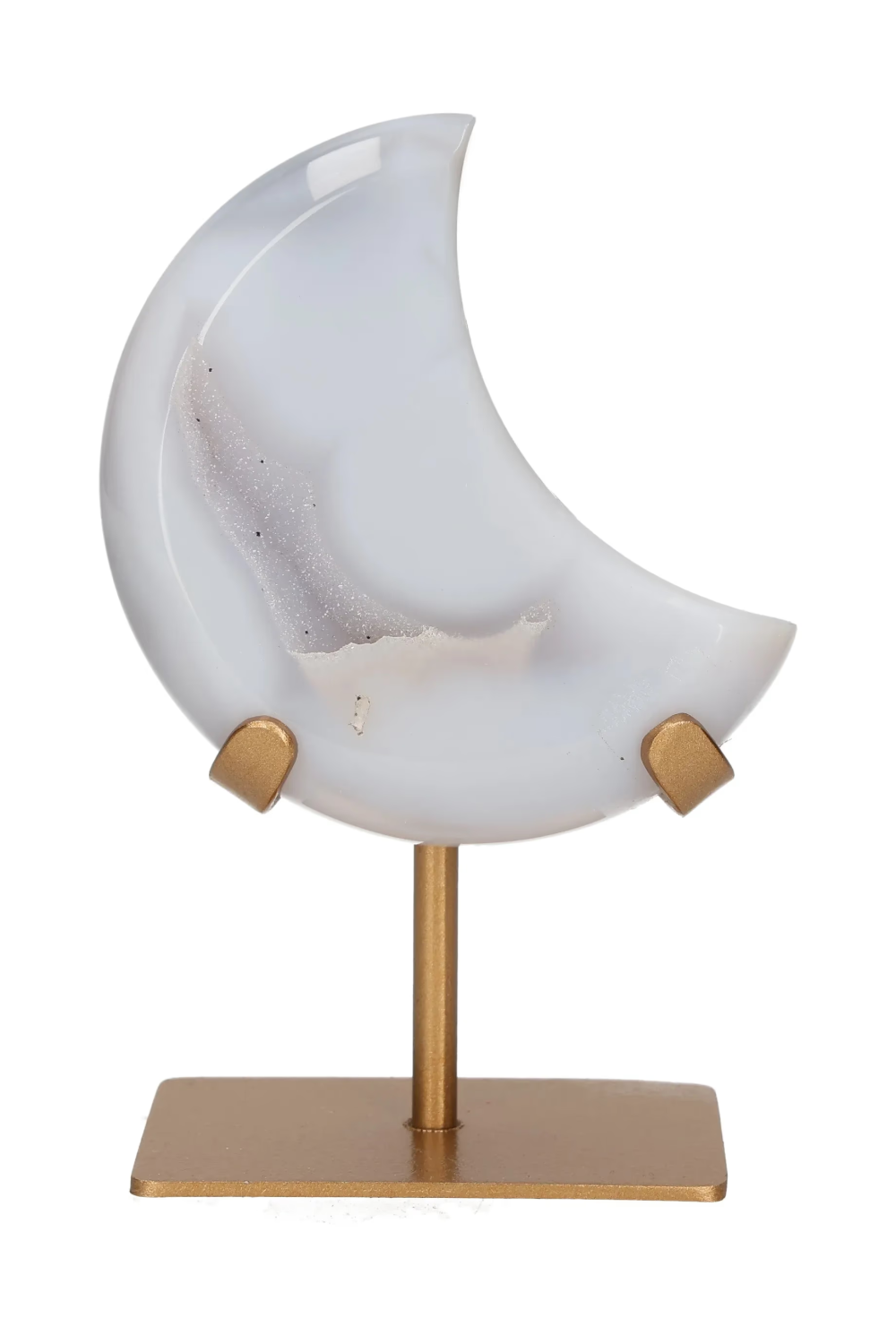 Agate Moon On Metal Stand 637640