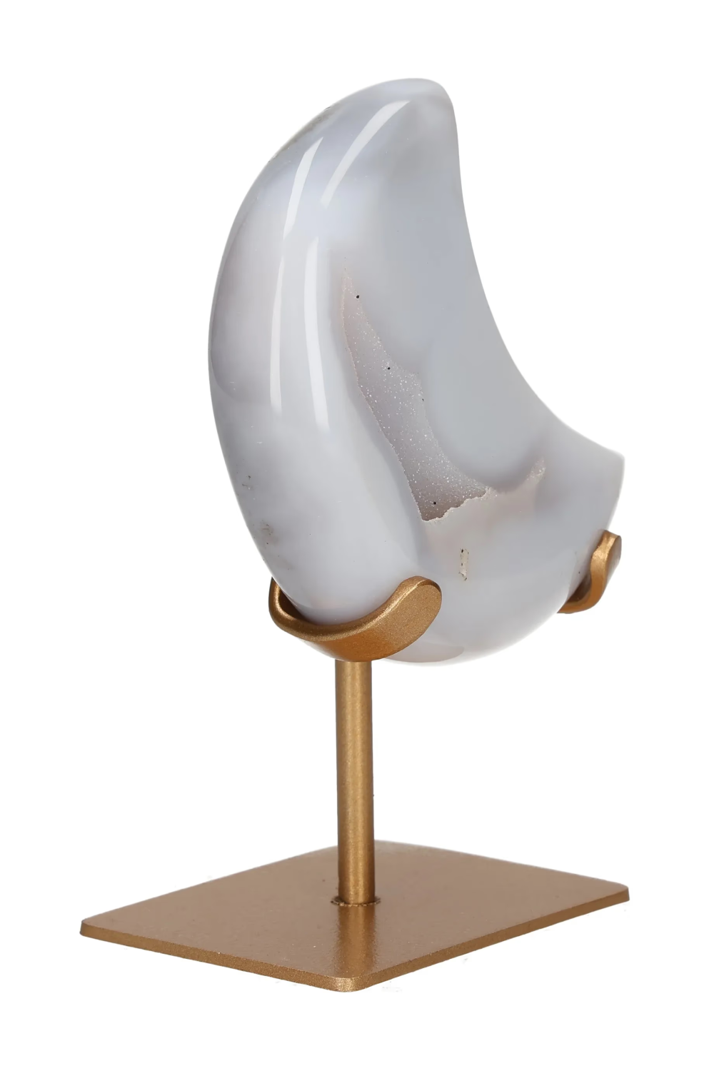 Agate Moon On Metal Stand 637640