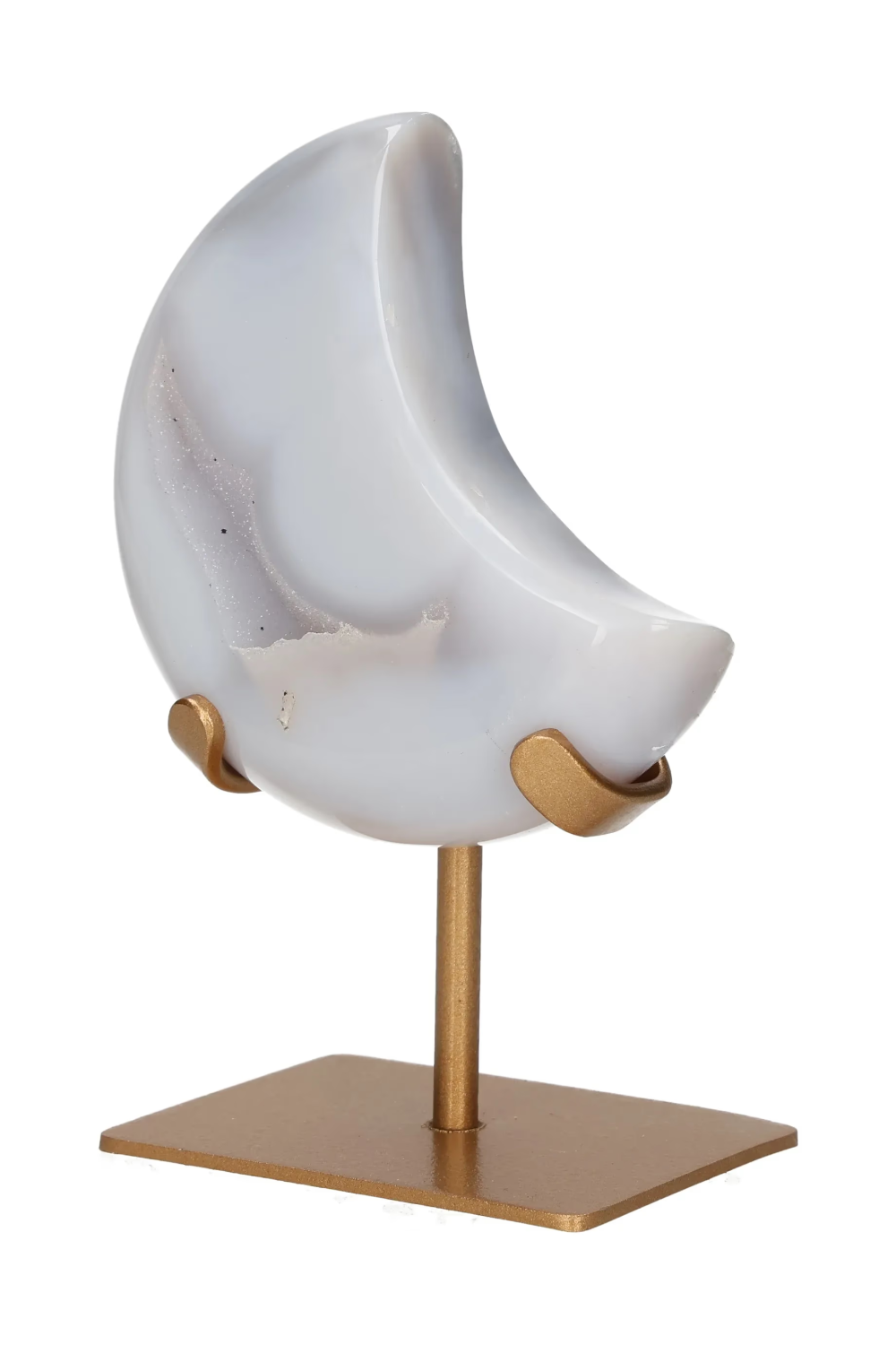 Agate Moon On Metal Stand 637640