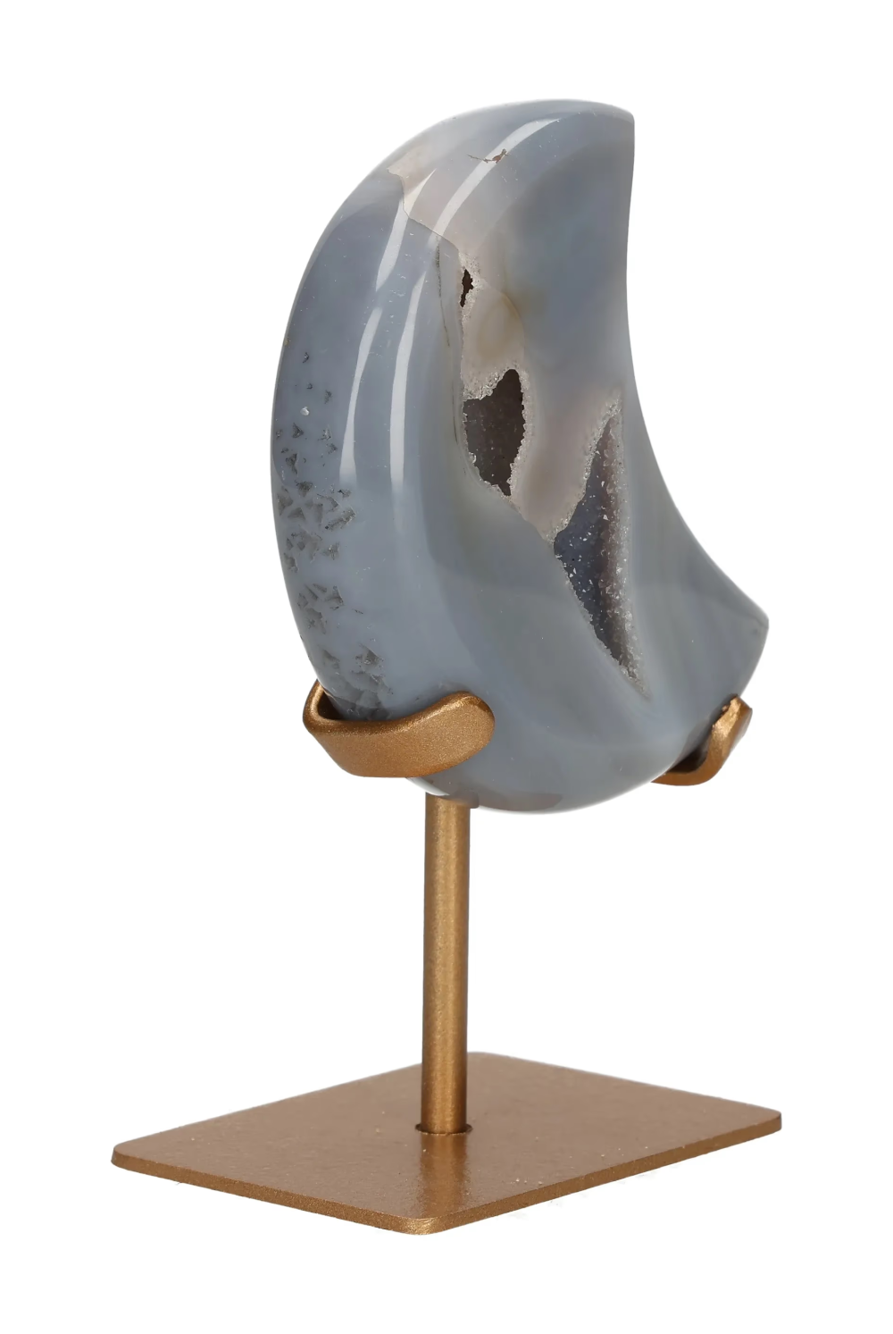 Agate Moon On Metal Stand 637657