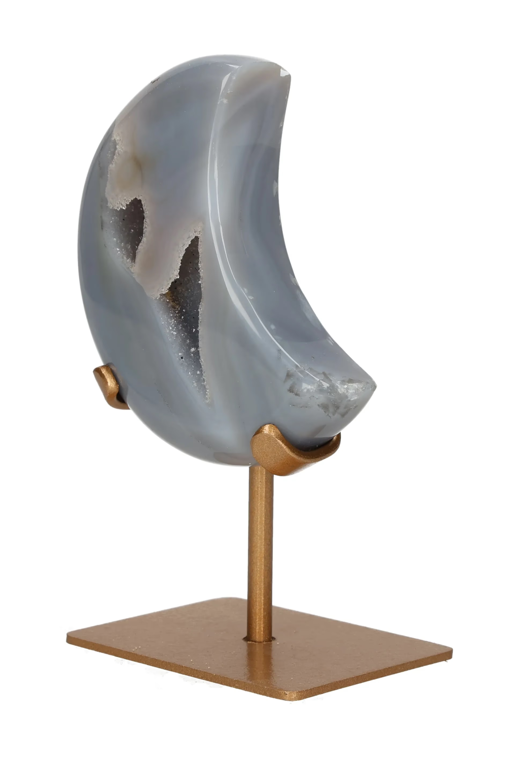 Agate Moon On Metal Stand 637657
