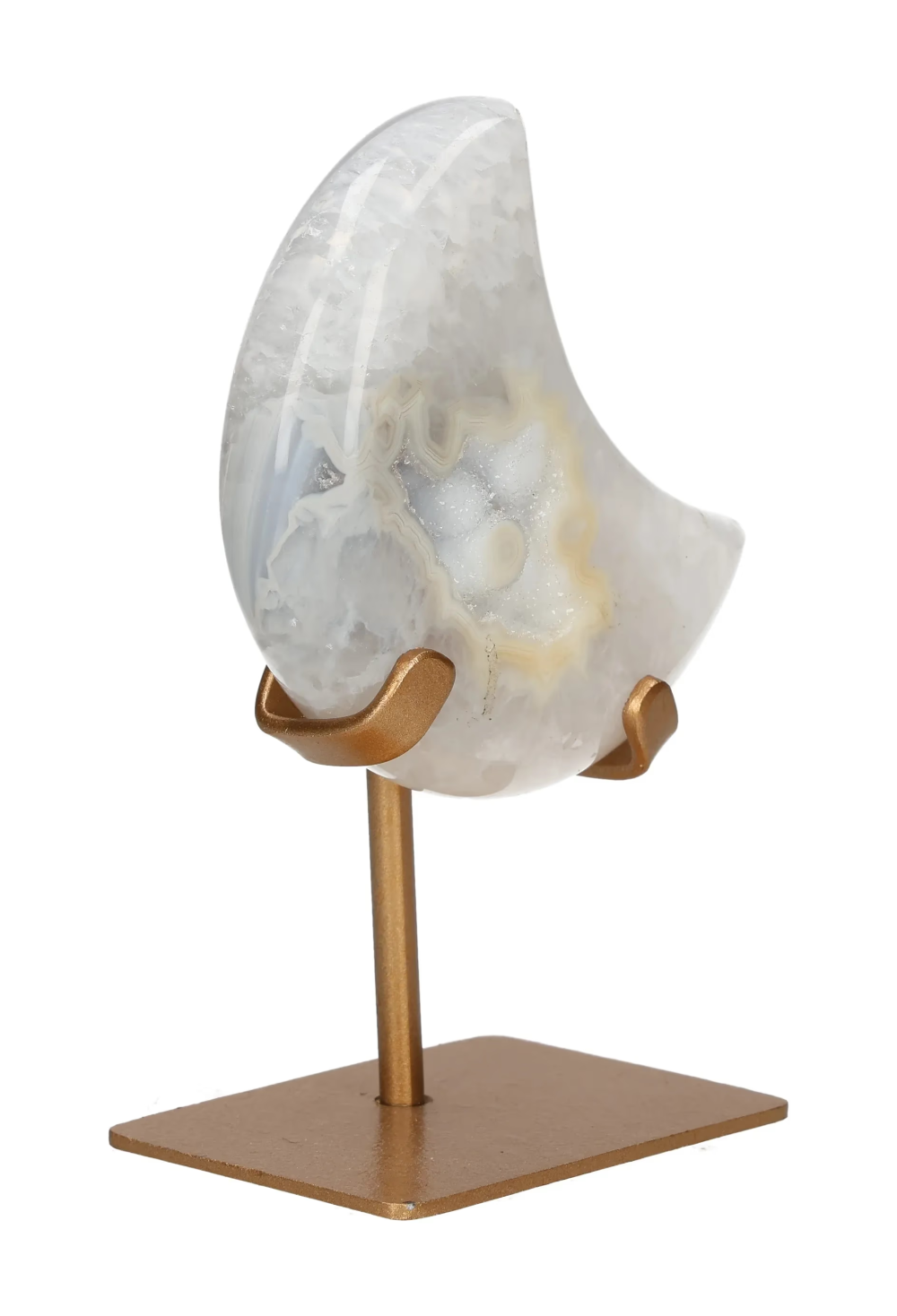 Agate Moon On Metal Stand 637671