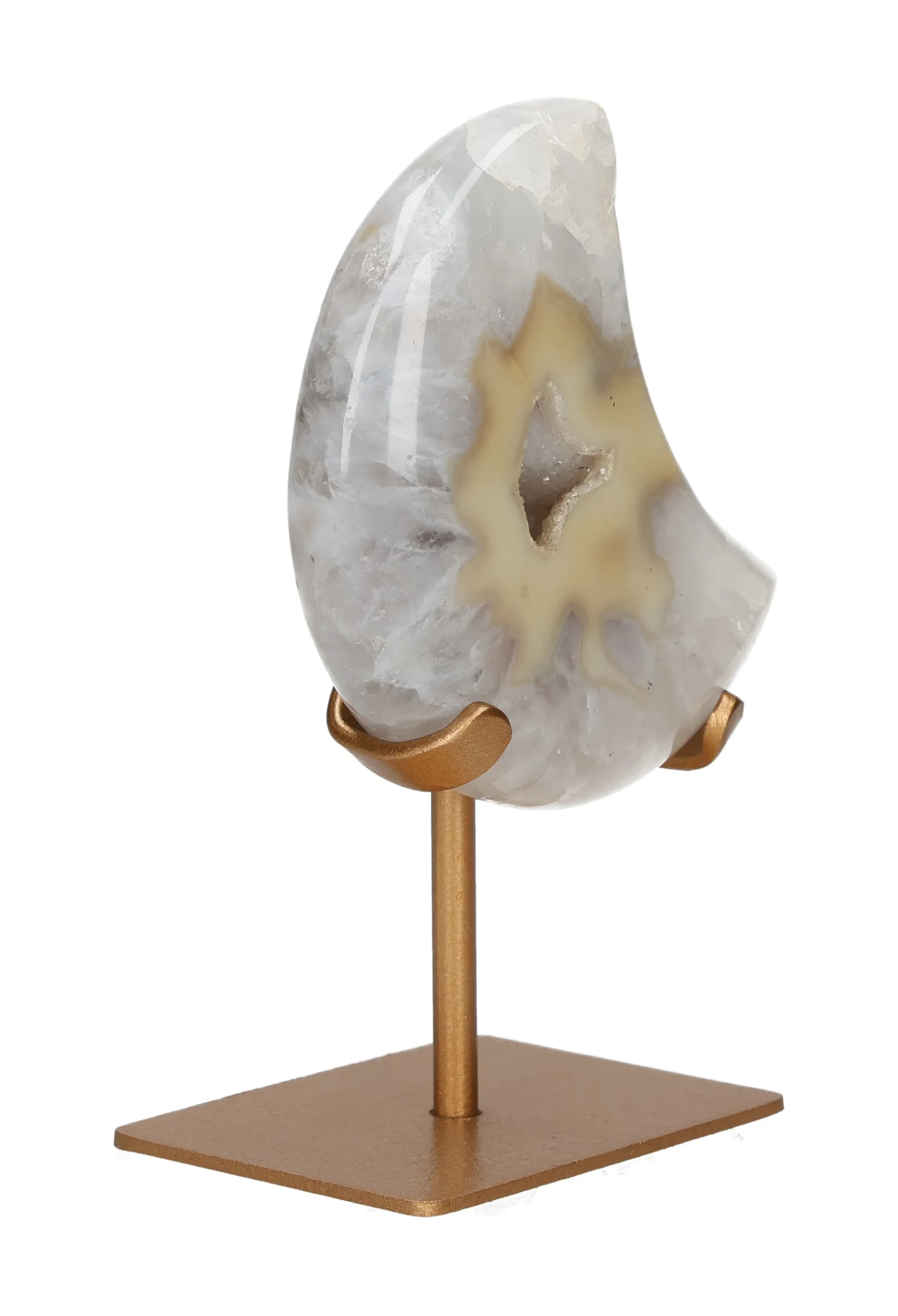 Agate Moon On Metal Stand 637688