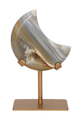 Agate Moon On Metal Stand 637701