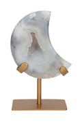 Agate Moon On Metal Stand 637763