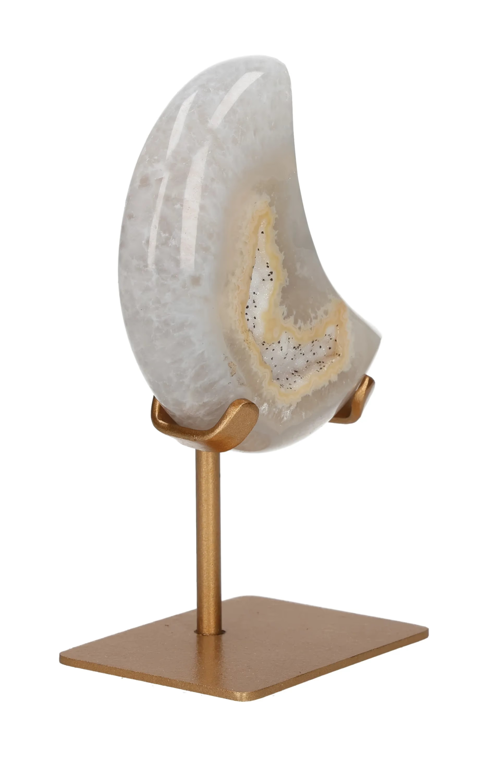 Agate Moon On Metal Stand 637787