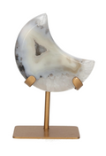 Agate Moon On Metal Stand 637794