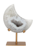 Agate Moon On Metal Stand 637855