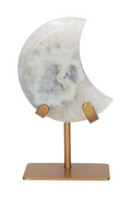 Agate Moon On Metal Stand 637893