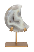 Agate Moon On Metal Stand 637909