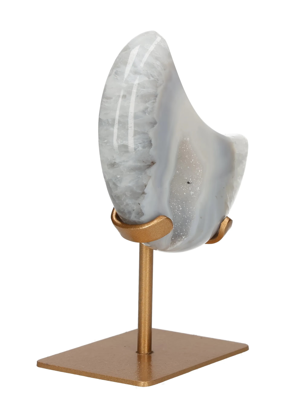 Agate Moon On Metal Stand 637930