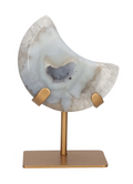 Agate Moon On Metal Stand 637954