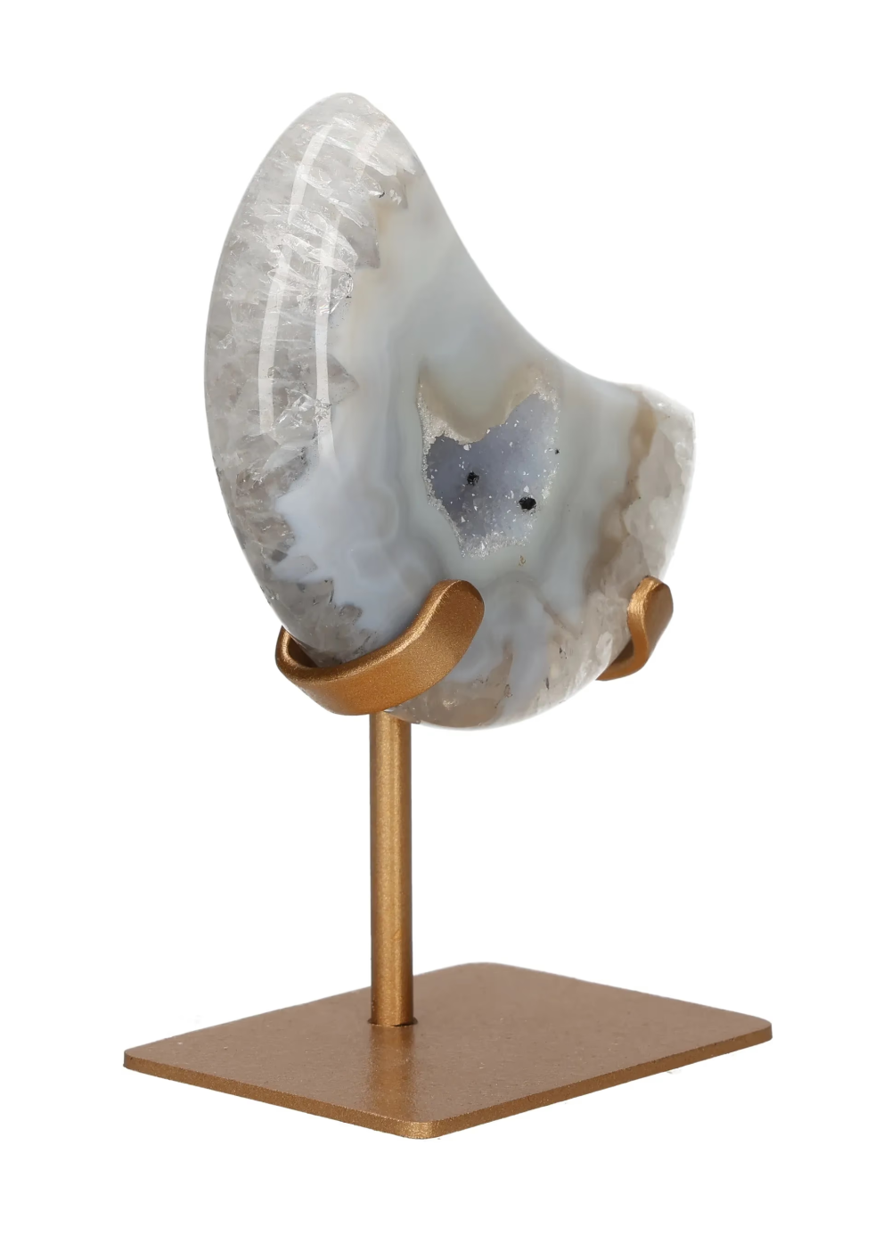 Agate Moon On Metal Stand 637954