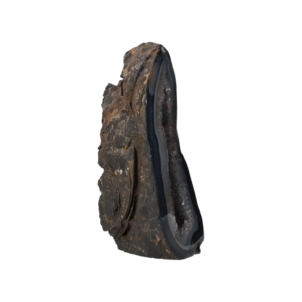 Agate Geode with Amethyst Cut Base 10000373