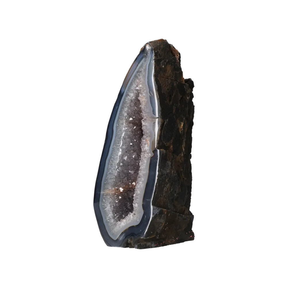 Agate Geode with Amethyst Cut Base 10000373