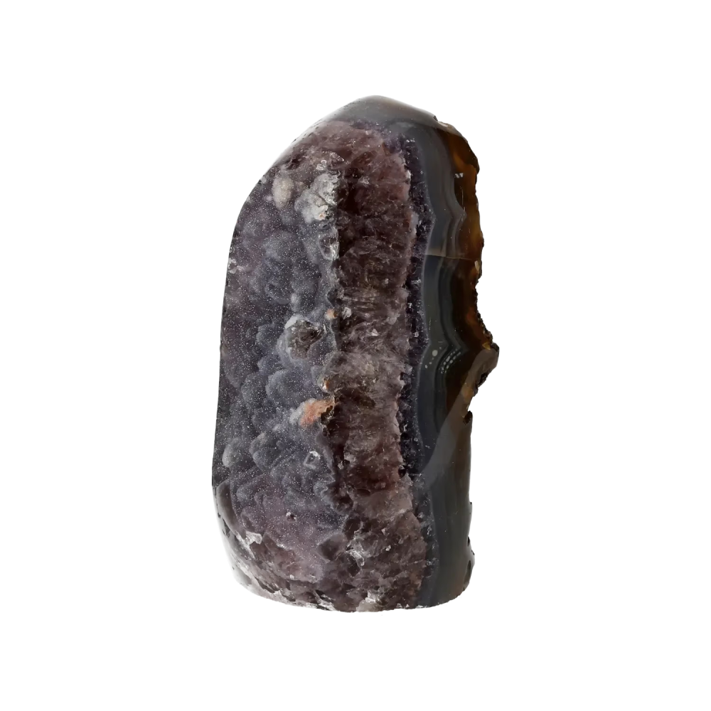 Agate Geode with Amethyst Cut Base 10000374