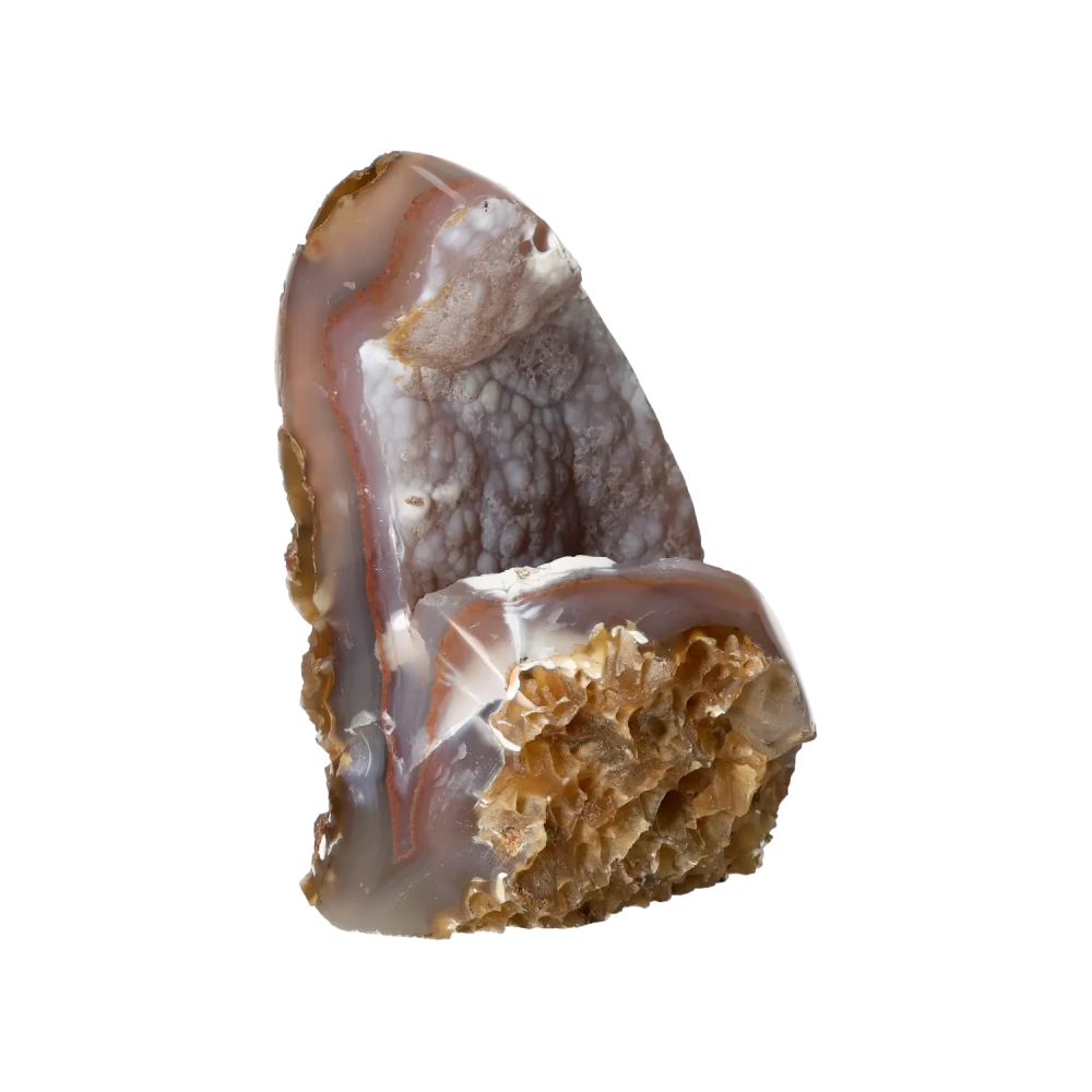 Agate Geode with Chaledony Cut Base 10000382
