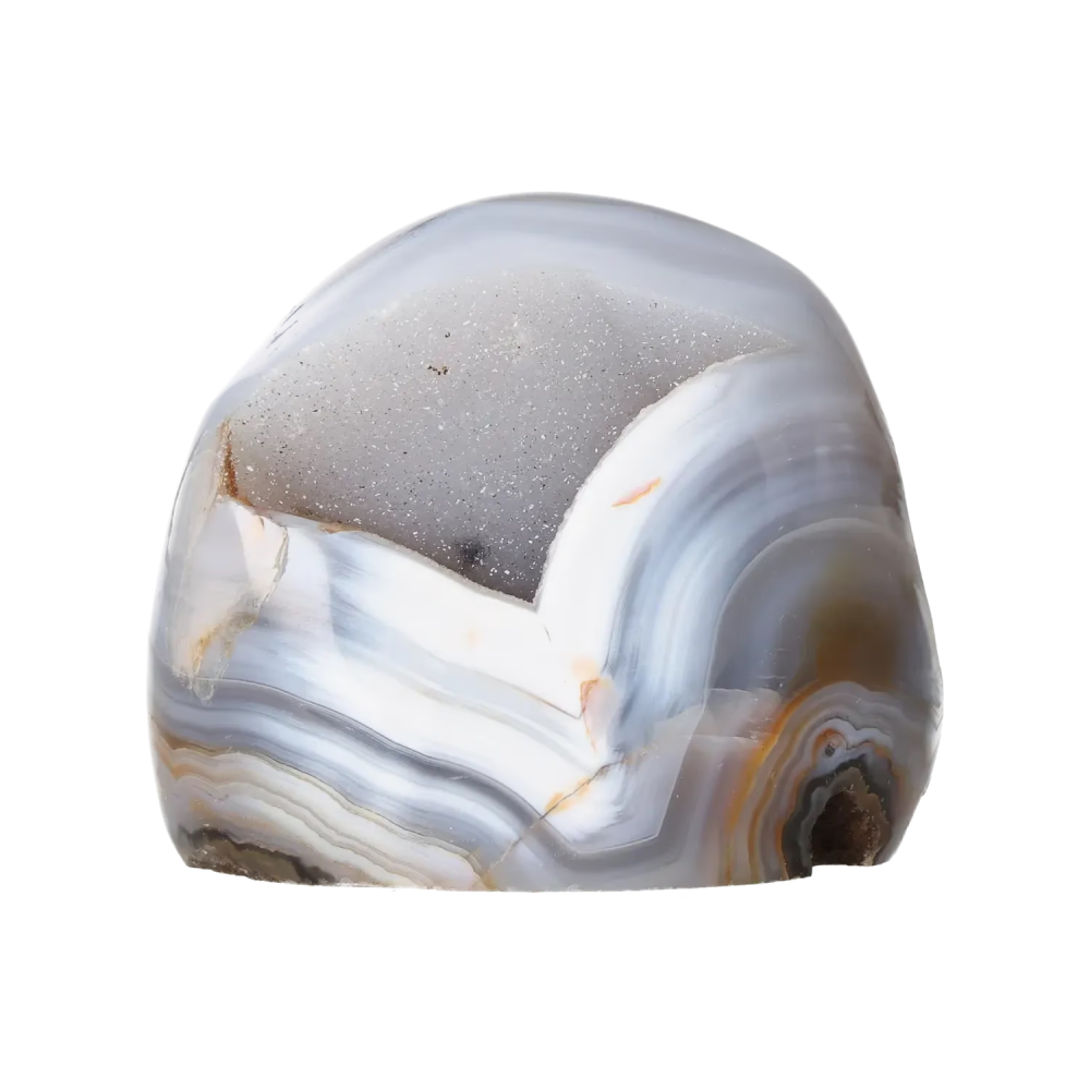Agate Geode with Quartz Cut Base 10000396