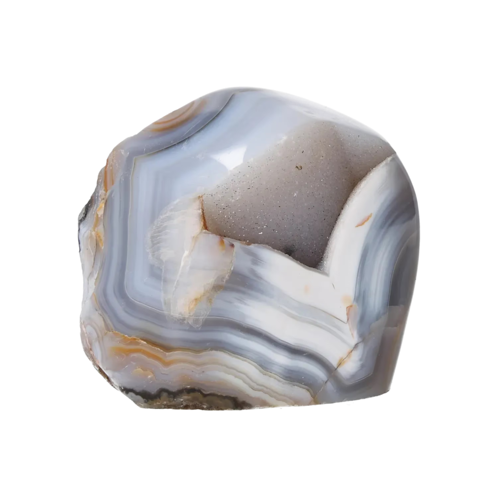 Agate Geode with Quartz Cut Base 10000396