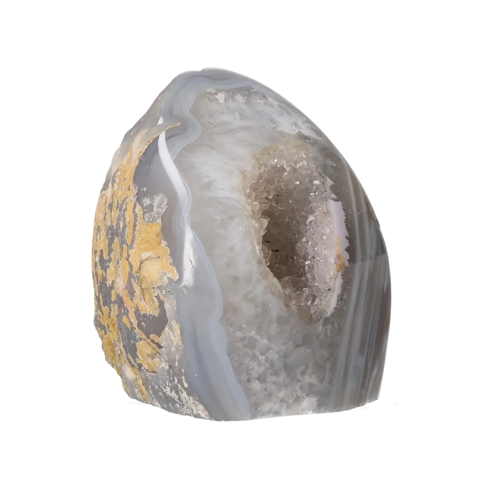 Agate Geode with Quartz Cut Base 10000406