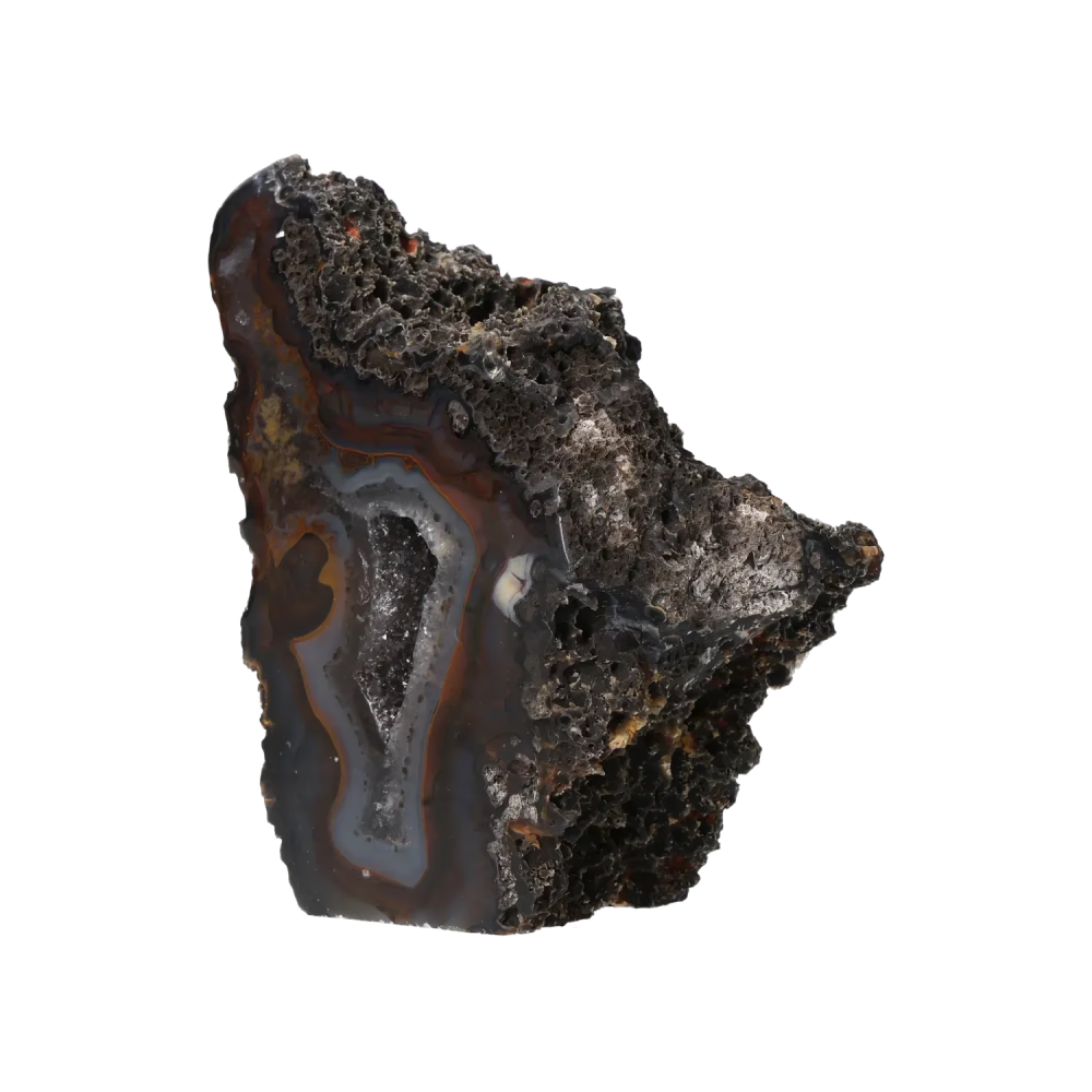 Agate Geode with Quartz Cut Base 10000418