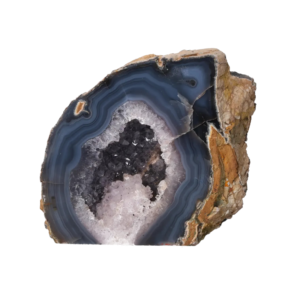 Agate Geode with Amethyst Cut Base 10000421
