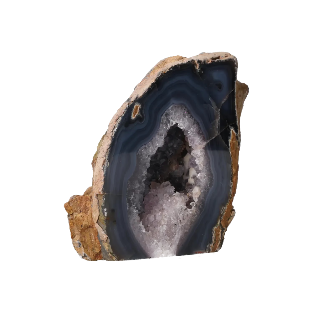 Agate Geode with Amethyst Cut Base 10000421