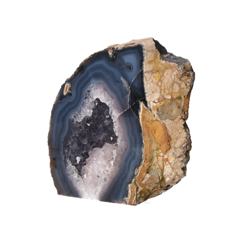 Agate Geode with Amethyst Cut Base 10000421