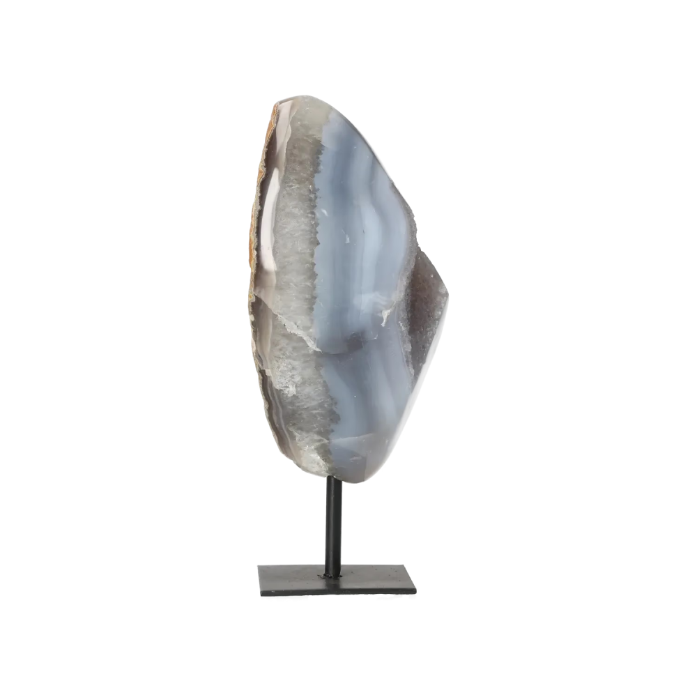Agate Geode with Quartz on Stand 10000431