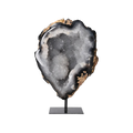Agate Geode with Quartz on Stand 10000479