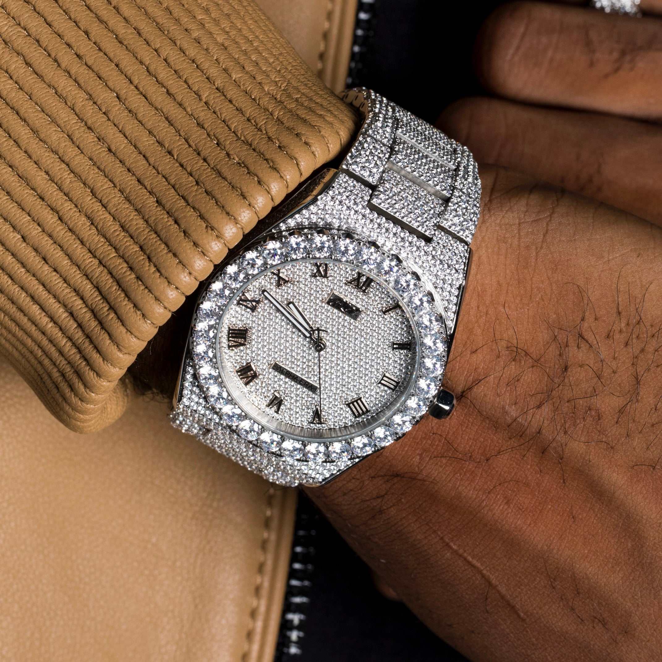 42MM Fully Iced Moissanite Alpha Era® 316