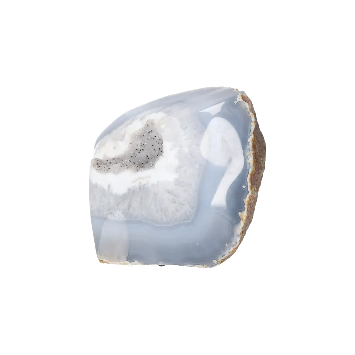 Agate Geode with Quartz Cut Base 10000423