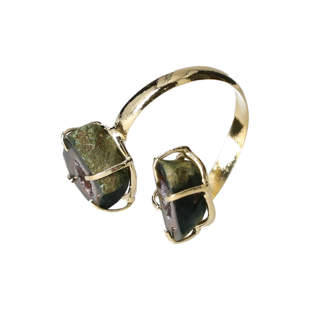 Agate Geode Ring Gold 40000176