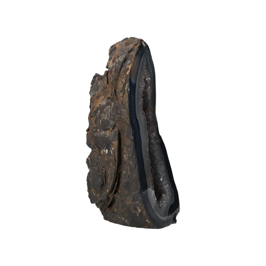 Agate Geode with Amethyst Cut Base 10000373