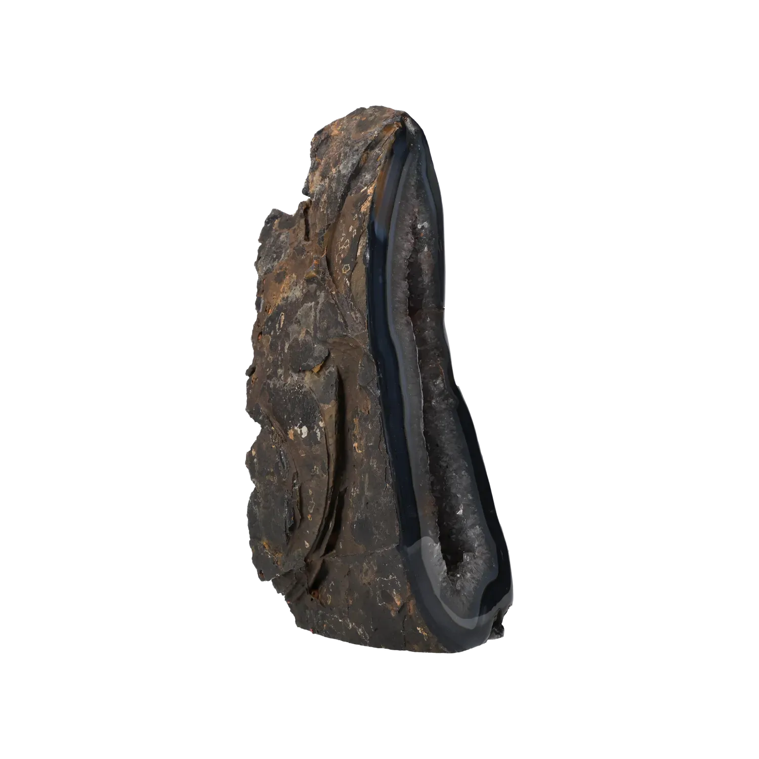 Agate Geode with Amethyst Cut Base 10000373