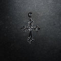 GLD X Bloody Osiris Large Cross Pendant in Solid White Gold
