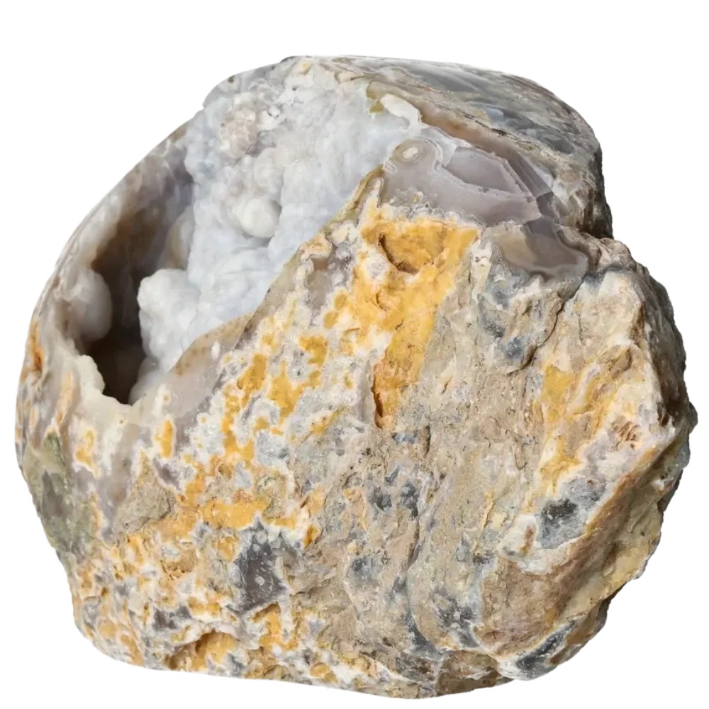Agate Geode with Chaledony Cut Base 10000379